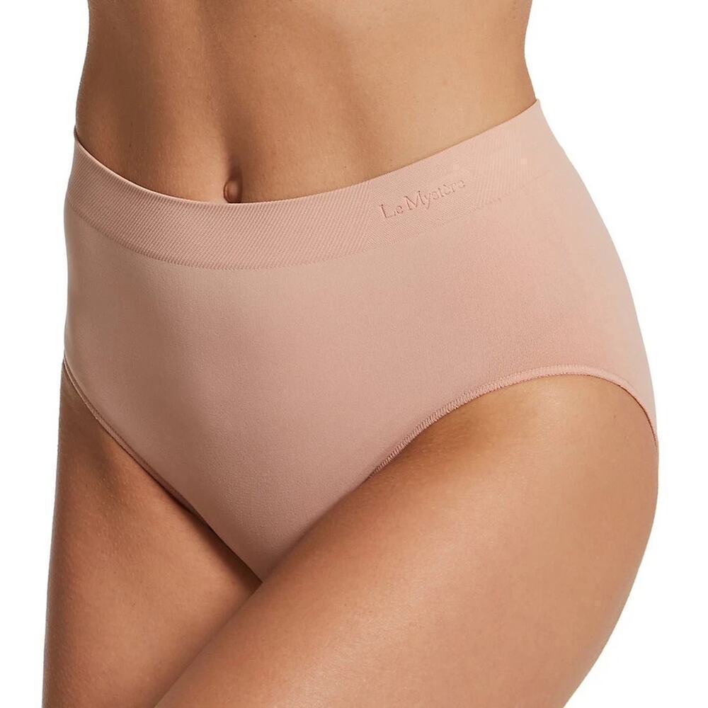 Le Mystere 4417 Seamless Comfort Brief Panty Sz Large Luxury Comfort Sahara 293
